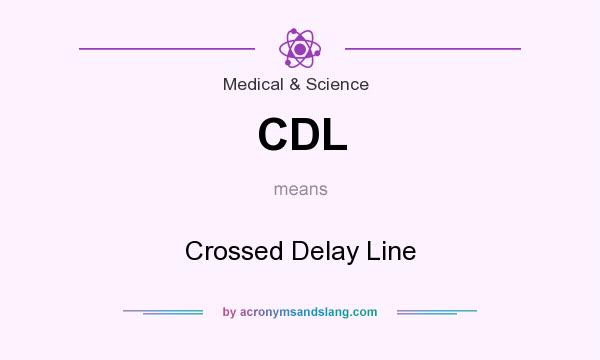 What does CDL mean? It stands for Crossed Delay Line