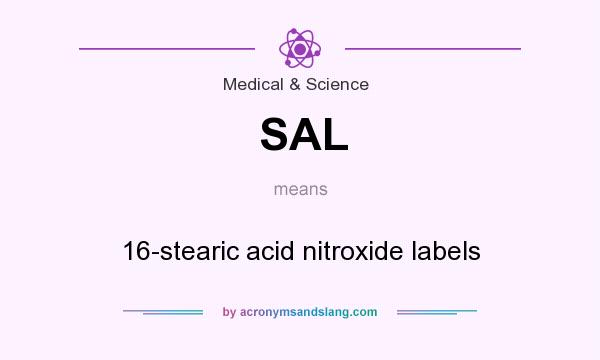 What does SAL mean? It stands for 16-stearic acid nitroxide labels