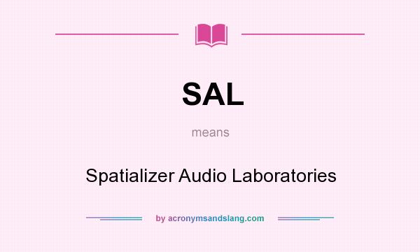 What does SAL mean? It stands for Spatializer Audio Laboratories