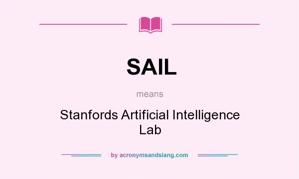 What does SAIL mean? It stands for Stanfords Artificial Intelligence Lab