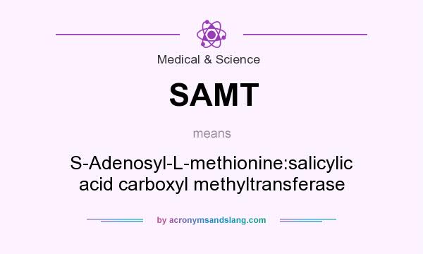 What does SAMT mean? It stands for S-Adenosyl-L-methionine:salicylic acid carboxyl methyltransferase