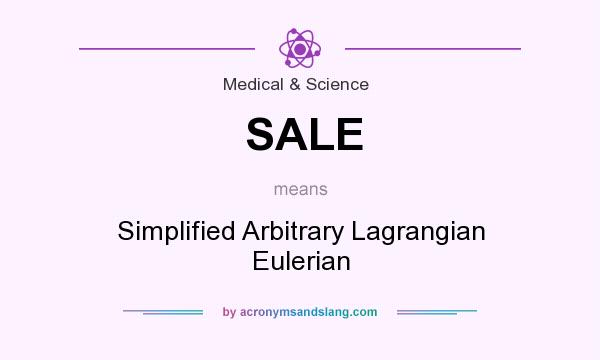 What does SALE mean? It stands for Simplified Arbitrary Lagrangian Eulerian