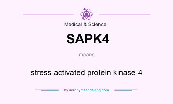 What does SAPK4 mean? It stands for stress-activated protein kinase-4