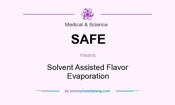 What does SAFE mean? It stands for Solvent Assisted Flavor Evaporation