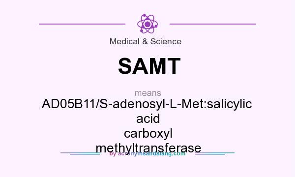 What does SAMT mean? It stands for AD05B11/S-adenosyl-L-Met:salicylic acid carboxyl methyltransferase