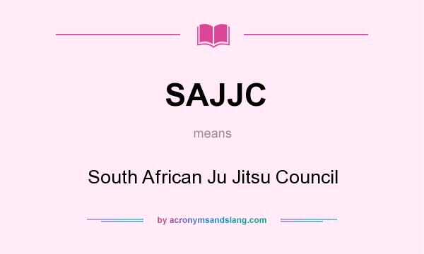 What does SAJJC mean? It stands for South African Ju Jitsu Council