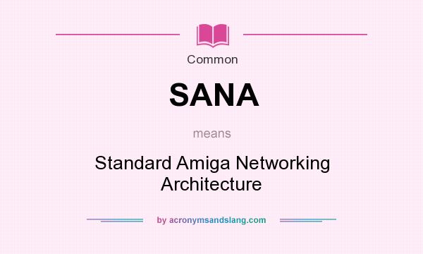 What does SANA mean? It stands for Standard Amiga Networking Architecture
