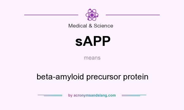 What does sAPP mean? It stands for beta-amyloid precursor protein