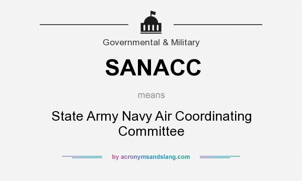 What does SANACC mean? It stands for State Army Navy Air Coordinating Committee