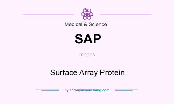 What does SAP mean? It stands for Surface Array Protein