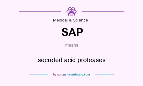 What does SAP mean? It stands for secreted acid proteases