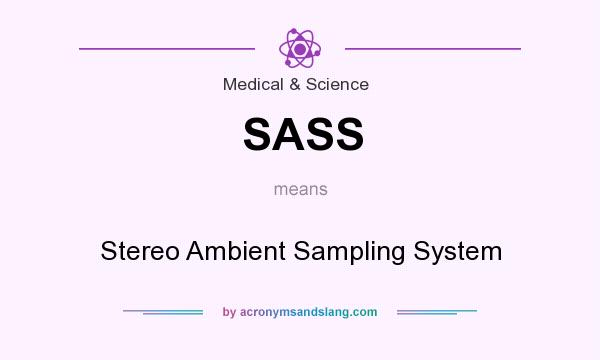 What does SASS mean? It stands for Stereo Ambient Sampling System