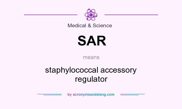 What does SAR mean? It stands for staphylococcal accessory regulator