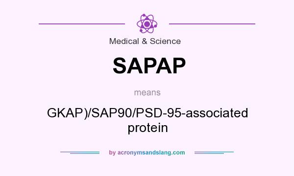 What does SAPAP mean? It stands for GKAP)/SAP90/PSD-95-associated protein