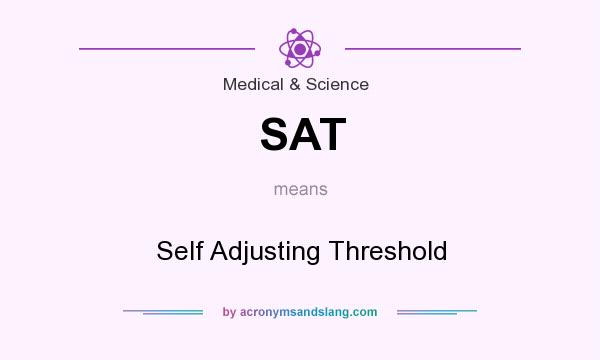 What does SAT mean? It stands for Self Adjusting Threshold