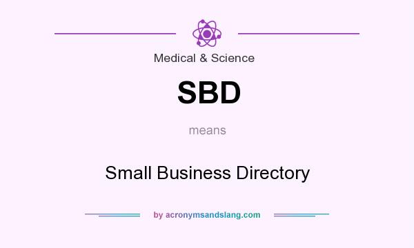 What does SBD mean? It stands for Small Business Directory