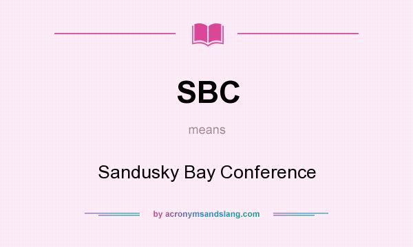 What does SBC mean? It stands for Sandusky Bay Conference