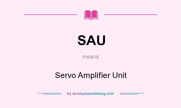 What does SAU mean? It stands for Servo Amplifier Unit