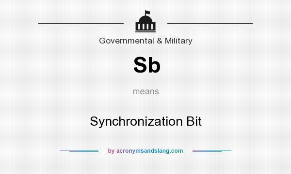 What does Sb mean? It stands for Synchronization Bit