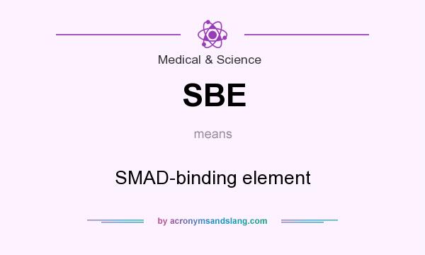 What does SBE mean? It stands for SMAD-binding element