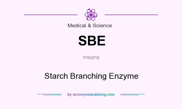 What does SBE mean? It stands for Starch Branching Enzyme