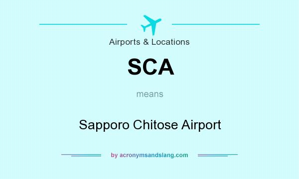 What does SCA mean? It stands for Sapporo Chitose Airport