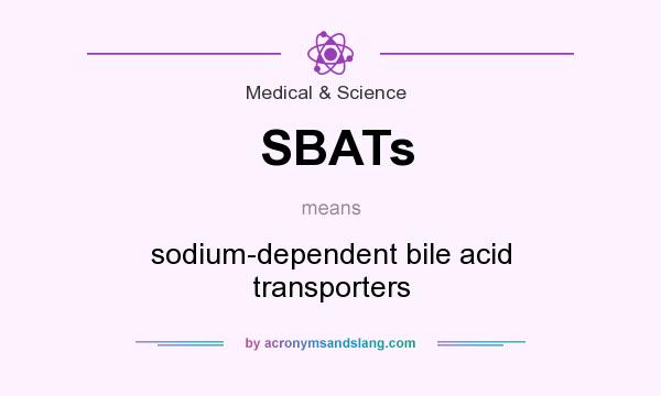 What does SBATs mean? It stands for sodium-dependent bile acid transporters