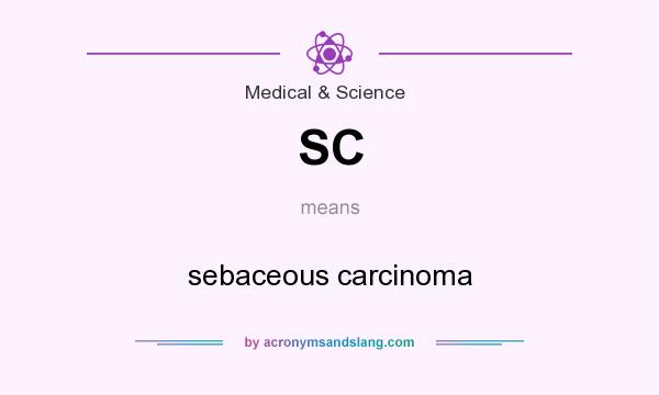 What does SC mean? It stands for sebaceous carcinoma