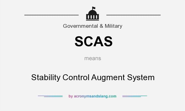 What does SCAS mean? It stands for Stability Control Augment System
