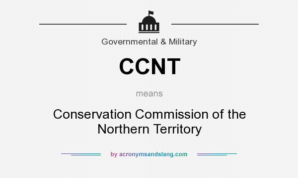 What does CCNT mean? It stands for Conservation Commission of the Northern Territory