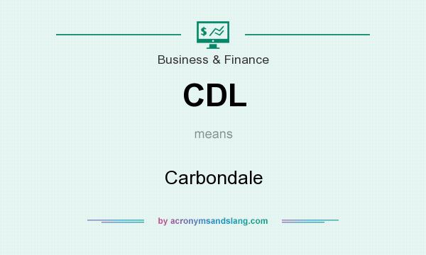 What does CDL mean? It stands for Carbondale