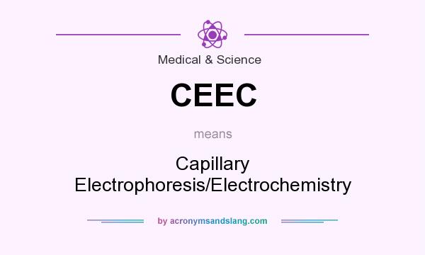 What does CEEC mean? It stands for Capillary Electrophoresis/Electrochemistry