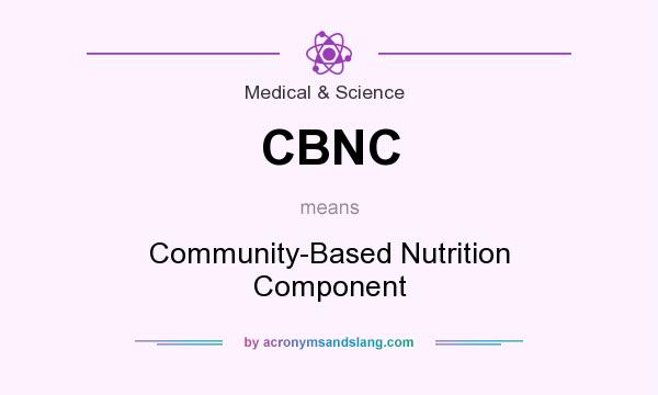 What does CBNC mean? It stands for Community-Based Nutrition Component