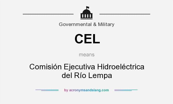What does CEL mean? It stands for Comisión Ejecutiva Hidroeléctrica del Río Lempa