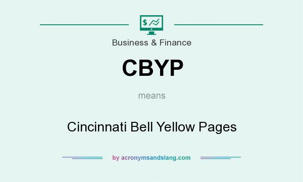 What does CBYP mean? It stands for Cincinnati Bell Yellow Pages