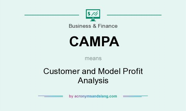 What does CAMPA mean? It stands for Customer and Model Profit Analysis