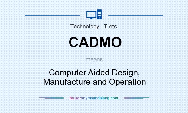 What does CADMO mean? It stands for Computer Aided Design, Manufacture and Operation