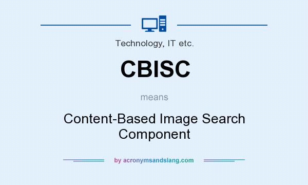 What does CBISC mean? It stands for Content-Based Image Search Component