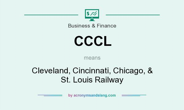 What does CCCL mean? It stands for Cleveland, Cincinnati, Chicago, & St. Louis Railway