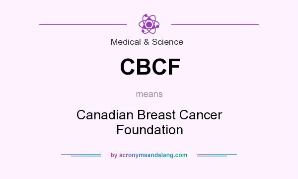 What does CBCF mean? It stands for Canadian Breast Cancer Foundation
