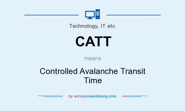 What does CATT mean? It stands for Controlled Avalanche Transit Time