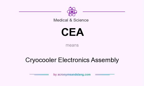 What does CEA mean? It stands for Cryocooler Electronics Assembly