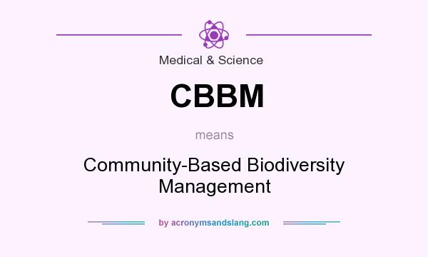 What does CBBM mean? It stands for Community-Based Biodiversity Management