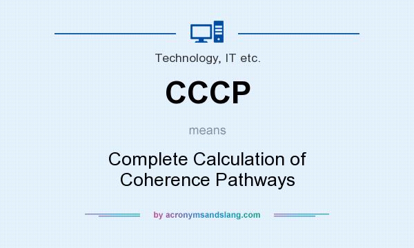 What does CCCP mean? It stands for Complete Calculation of Coherence Pathways