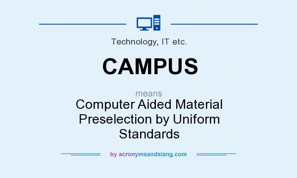 What does CAMPUS mean? It stands for Computer Aided Material Preselection by Uniform Standards