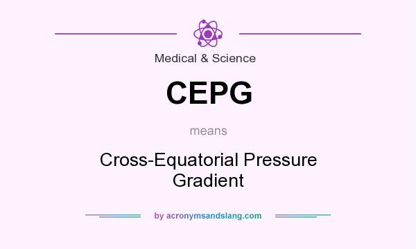 What does CEPG mean? It stands for Cross-Equatorial Pressure Gradient