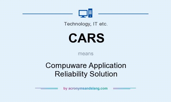 What does CARS mean? It stands for Compuware Application Reliability Solution