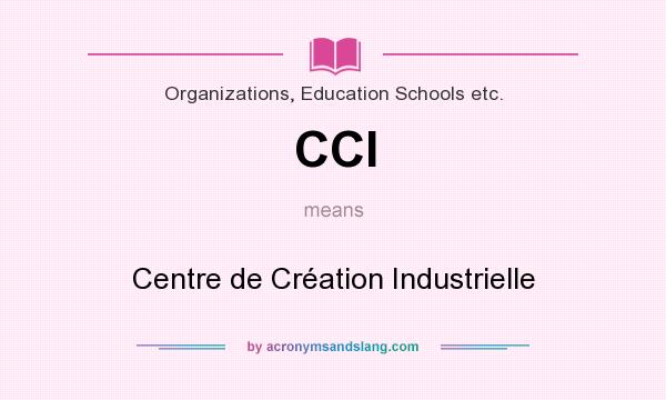 What does CCI mean? It stands for Centre de Création Industrielle