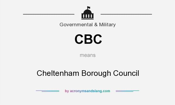 What does CBC mean? It stands for Cheltenham Borough Council