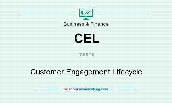 What does CEL mean? It stands for Customer Engagement Lifecycle